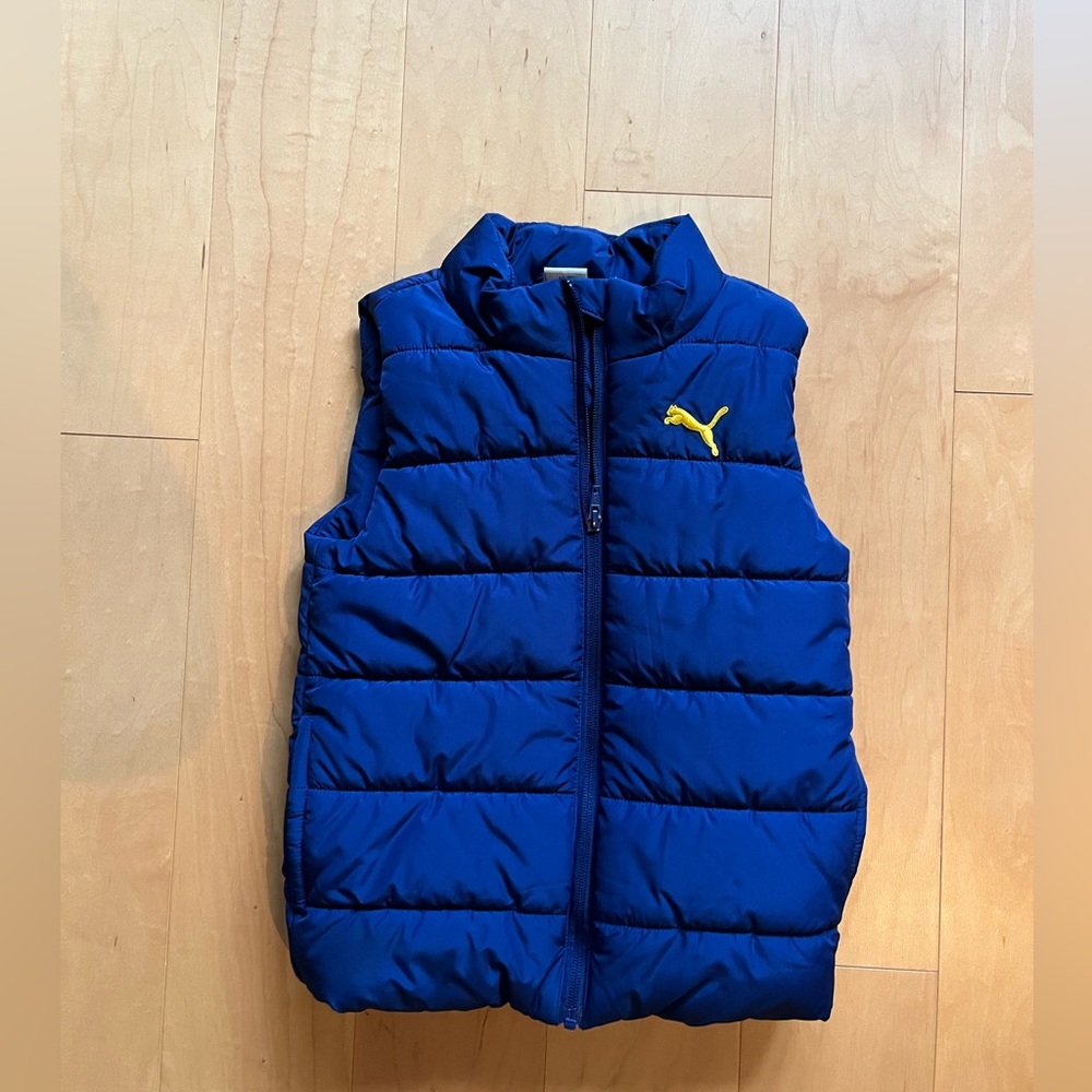 Puma Kids Puffer Vest- Navy